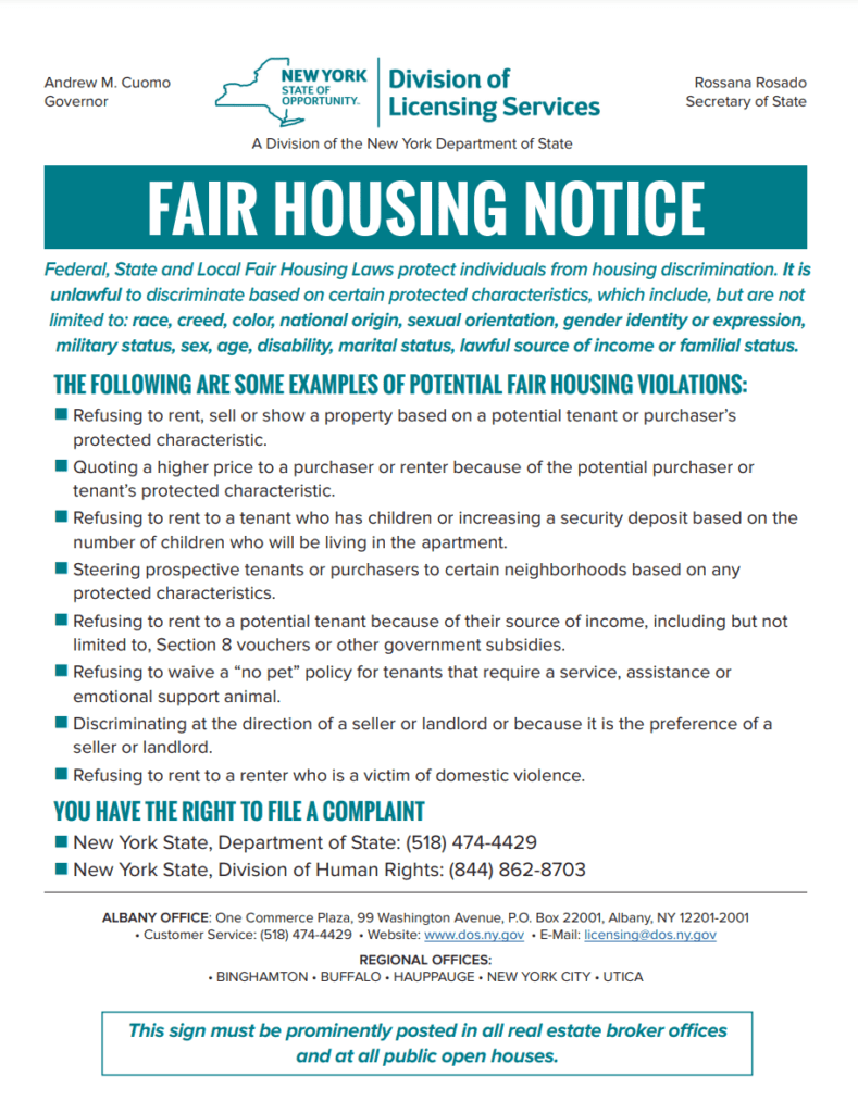 Fair Housing Notice