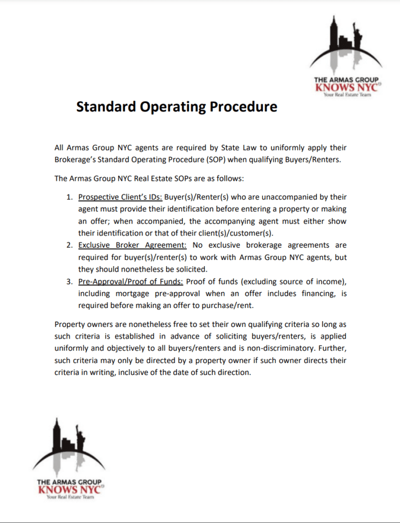 Standard Operating Procedure